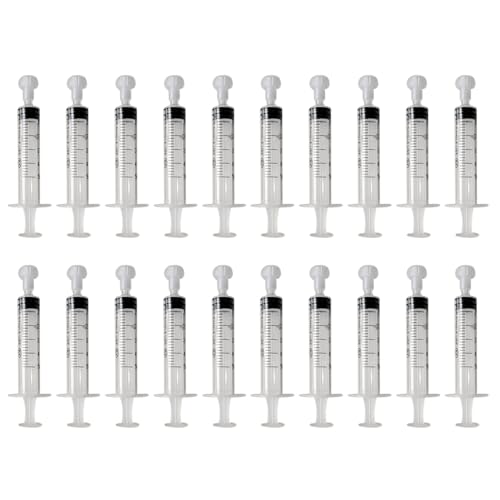 シリンジ 5ml ペット 犬 猫 給水 給食 5cc 20個注射器 針なし キャップ付き 流動食 投薬器 注入 洗浄 液体測定と分配 実験用 個別包装 20本 シリンジ 5ml