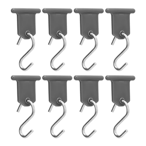 AZMUDE Pacote de 8 ganchos para pendurar, ganchos para pendurar, fácil instalação, ganchos em forma de S para toldo RV, suporte de luz para toldo para festa
