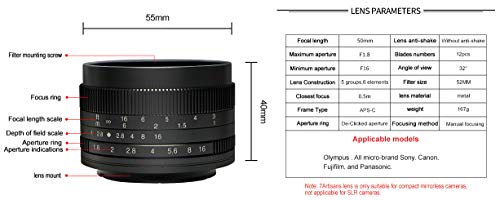 Image of 7artisans Photoelectric 50mm f /1.8 Lens for Sony E Mount (Black)