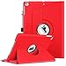 Fintie iPad 9.7 inch 2017 / iPad Air Case - 360 Degree Rotating Stand Cover with Auto Sleep Wake for Apple iPad 9.7 inch 2017 Tablet / iPad Air 2013 Model, Red