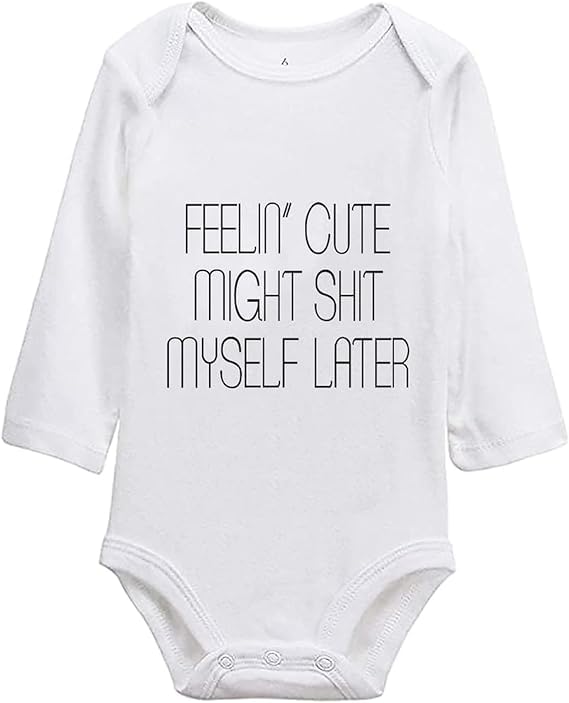 Image of listery Funny Romper Cute Novelty Infant Baby Bodysuit Funny Baby infant Pregnancy Announcements