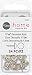 Dritz 44283 Upholstery Decorative Round Head Nails, Brushed Silver, 7/16-Inch, 24-Pack