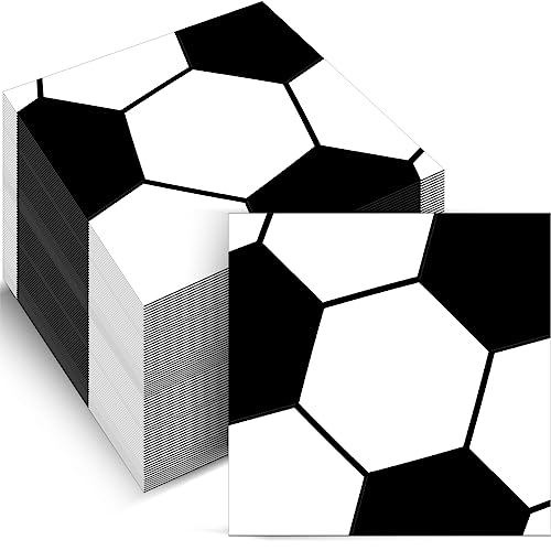 50 Pcs Soccer Party Supplies Soccer Birthday Party Napkins Disposable Paper Napkins Sport Theme Party Lunch Napkins Decorations Party Favor Set #TOP15