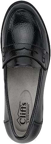 CLIFFS BY WHITE MOUNTAIN Women's Shoes Galah Penny Loafer, Black/Patent, 8.5 M | Image 5