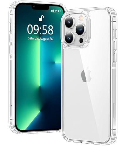 Voyahülle Clear Case for iPhone 13 Pro Max Ultra Thin Shockproof TPU Cover Anti-Yellowing Crystal Clear Phone Case for Apple iPhone 13 Pro Max - Clear
