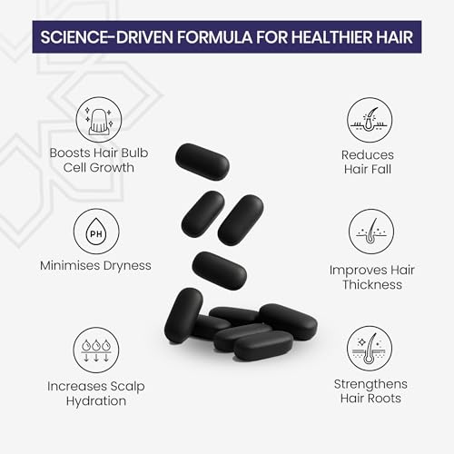 Image of Nutri Supplement for Hair Growth, Nutraceutical for Hair Fall, For Stronger Hair, With Green Tea & Grape Seed Extracts, Multivitamins, Science-backed, Dermatologist-tested, 30 Tablets