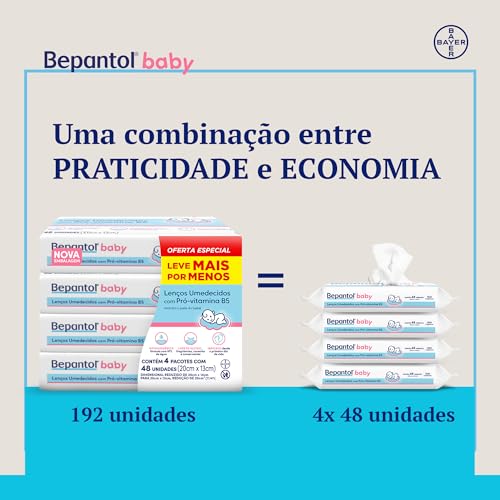 Bepantol Baby Lenço Umedecido Hipoalergênico, 192 Unidades — foto 6 de 7
