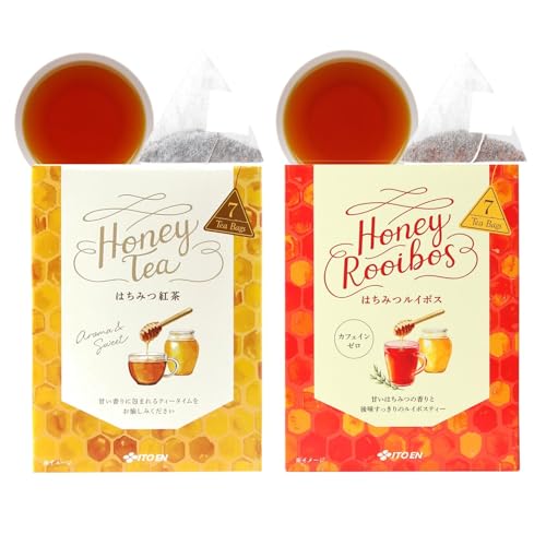 【伊藤園専門店 公式】はちみつ紅茶7袋×1箱+はちみつルイボス7袋×1箱 ティーバッグ 個包装 ハチミツ 蜂蜜