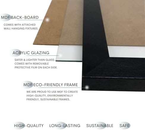 A3 Black Frame - A3 Frame, A3 Picture Frame, Black Picture Frames, Black Photo Frame, A3 Photo Frame, Poster Frame, Black A3 Frame, A3 Frame Black, A3 Poster Frame, Frame for A3 Print, A3 Frames