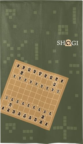 【返品不可】のれん工房 のれん 将棋 将棋サロン 将棋盤 幅85×丈150cm 和風 店舗用 飲食店 間仕切り 目隠し タペストリー ポスター 26698