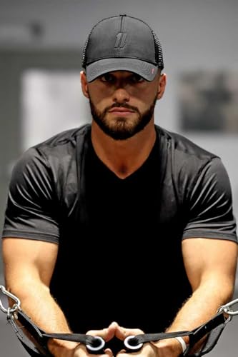 Image of King & Fifth Performance Trucker Hat for Men, Men's Workout Hat, Black, S /M