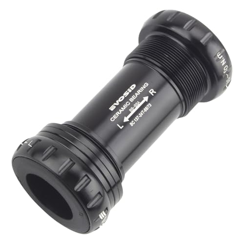 EVOSID Bike Ceramic Bearing Bottom Bracket BSA 68-73mm English Threaded BB 22mm/24mm for GXP Spindle, Compatible with MTB Road Bike Hollow Deore XT SLX R7000 R8000 4700 5800 6800 IXF Prowheel(Black)