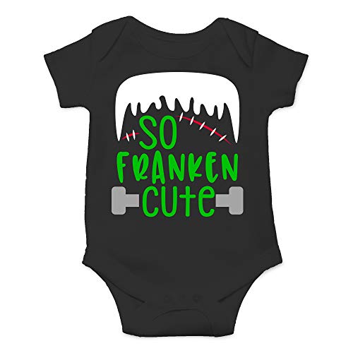 Image of CBTwear So Franken Cute - Funny Frankenstein Halloween Outfit - Cute Infant One-Piece Baby Bodysuit