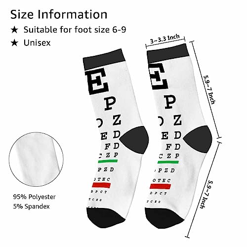 Image of Red Striped Crew Socks for Woman Size 6-8 Christmas Tree Moose Snowflake Dots Lines Girls Socks