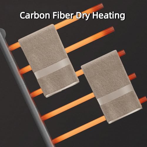 Toallero eléctrico calefactable de acero inoxidable con 5 barras de diseño 8