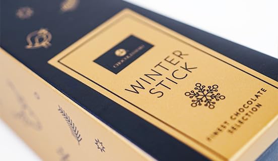 CHOCOLISSIMO - Cioccolata di Natale - Cioccolata da bere su bastoncino di cioccolata calda 2 pezzi - Cioccolato fondente - Regalo di Natale - Donna, uomo, ragazzo, ragazza - ChocoStick natalizio