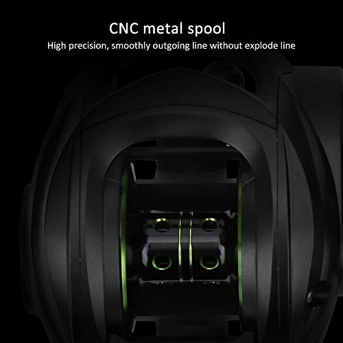Keenso Fishing Reel Bearings, Baitcasting Reel, Magnetic Brake Technology - Image 3