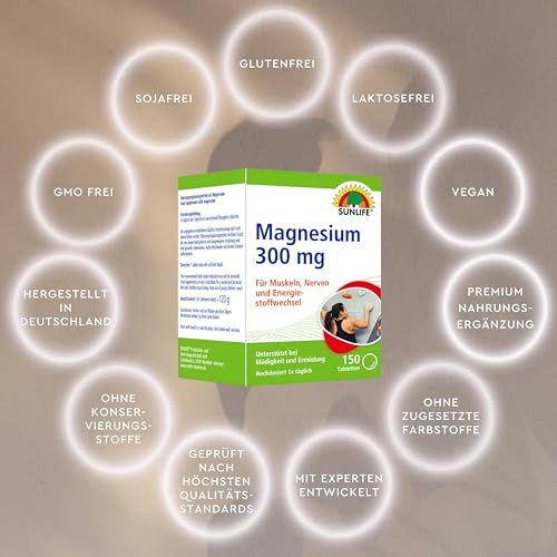 Sunlife Magnesium Tabletten 300 mg, 150 Tabletten