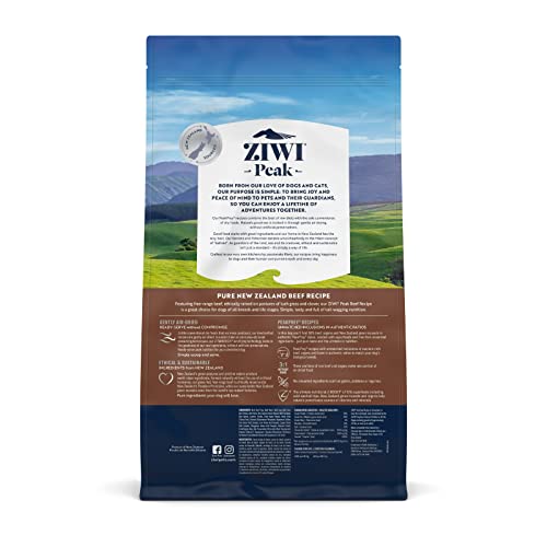 Ziwi Peak Air-Dried Dog Food – All Natural, High Protein, Grain Free And Limited Ingredient With Superfoods (Beef, 5.5 Lb) #TOP2
