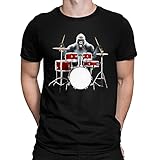 Photo Gallery gorilla playing drums rock music drumming funny t-shirt - uomo donna e bambini taglie, nero , 50 it/58 it Photo Gallery gorilla playing drums rock music drumming funny t-shirt - uomo donna e bambini taglie, nero , 50 it/58 it