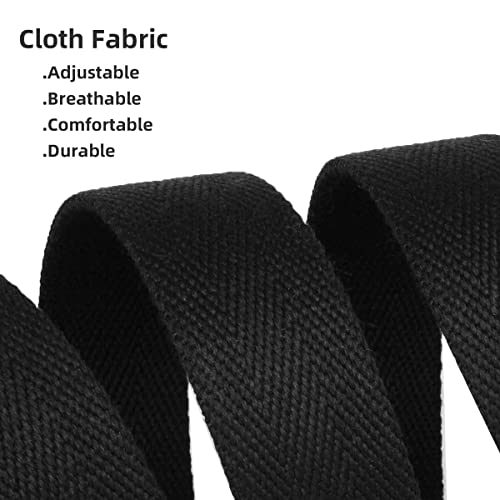 Drizzte Belt Men Plus Size 63'' Web Fabric Canvas Belts D Ring Belt Casual Adjustable Military Work Tactical Belt Black #TOP4