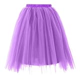【Tissu de haute qualité】Tulle et doublure multicouche. 100 % polyester doux, tissage de haute qualité. La couche intérieure est en tissu hypoallergénique, doux et confortable. Le matériau est durable. La jupe possède une structure en maille. Lavage à la main et séchage délicat recommandés.