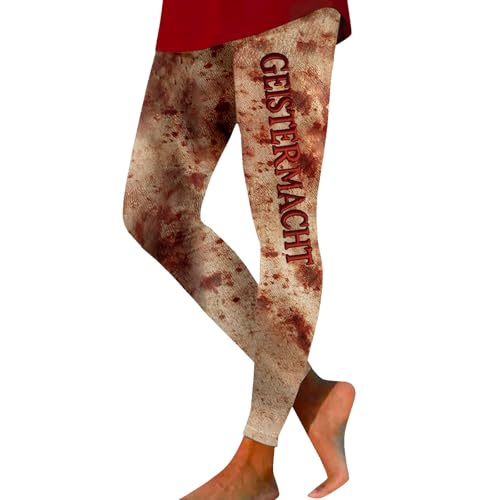 Leggings Halloween femme extensible pour yoga et quotidien opaque