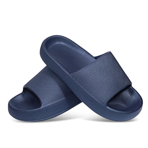Image of Comfortable Cushioned Sole Arch Support Sliders | Durable Lightweight Flexible Style | Casual Flats Footwear Man | Ultra Soft Sliders for Adult | Stylish & Anti-Skid