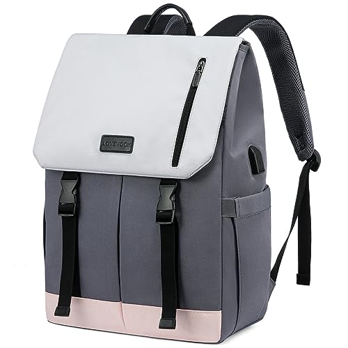 LOVEVOOK Backpack Womens 17.3 inch Laptop Rucksack Bag for Ladies Waterproof High School Bags for Girls Boys Fashion Anti Theft Backpack with USB Casual Daypacks for Travel University Business