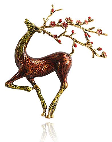 YouBella Jewellery Latest Stylish Crystal Unisex Deer Shape Brooch for Wedding/Party for Women/Girls/Men (Style 3) (B08HL442NF) Amazon Price History, Amazon Price Tracker