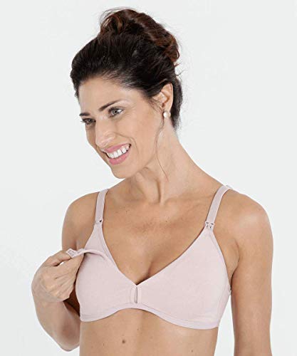 Kit 2 Sutiãs Amamentação Love Secret Branco/Rosa Blush