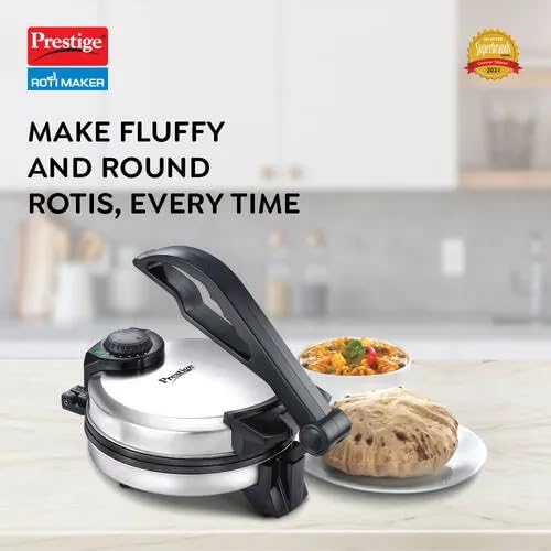 Image of Prestige PRM 3.0 Plain Plate Roti Maker with Power Indicator 900-Watt
