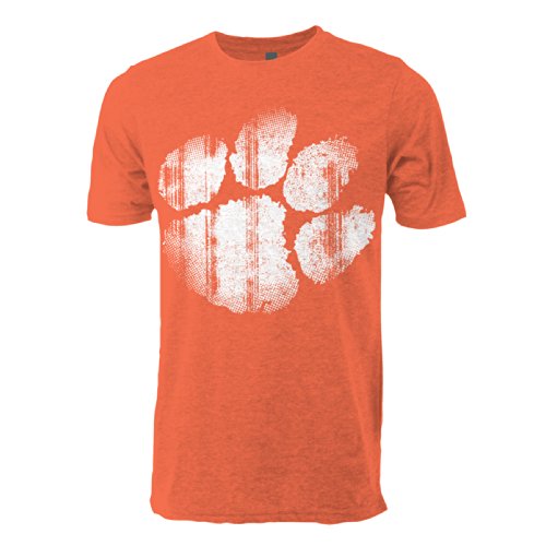 NCAA Clemson Tigers Ouray Sportswear Vintage Sheer Short Sleeve Tee, X-Large