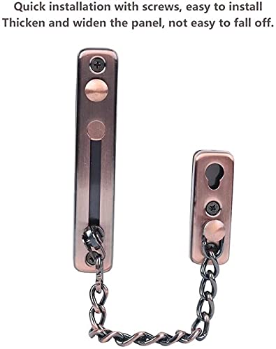 Cerradura de cadena metálica con hebilla de seguridad de acero inoxidable para puertas 8