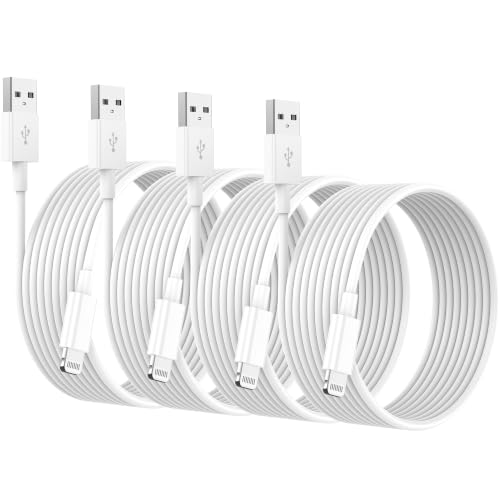 BSTOEM 4Pack for iPhone Charger Cable, 3M for Lightning to USB Cable