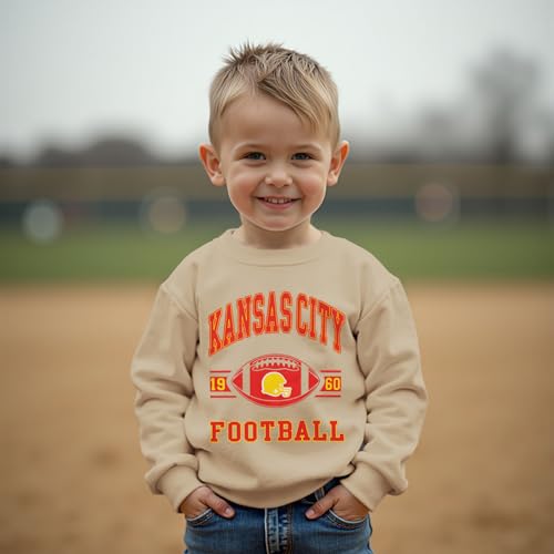 Toddler Baby Boy Girl Football Outfit Sweatshirt Football Games Letter Print Crewneck Pullover Long Sleeve Shirt2