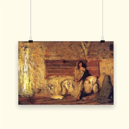 Impression sur toile Study for The Annunciation Tanner tableau mural 30x45 - 2