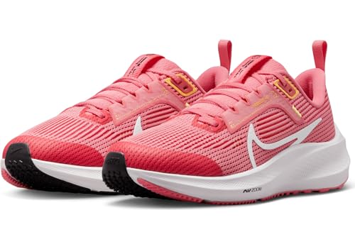 NIKE Air Zoom Pegasus 40, Sapatilhas de corrida unissexo para crianças, Giz coral pulso branco citrã