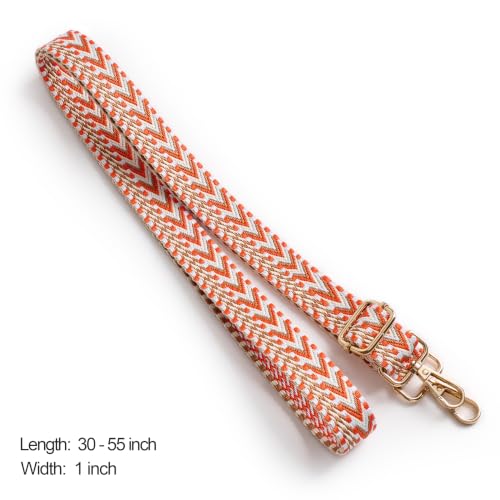 Image of chushui 1 Inch Purse Strap Replacement, Adjustable Crossbody Bag Strap | Different Fabric Textures and Surface Finishes