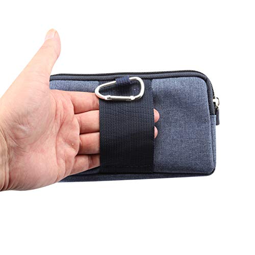 Cell Phone Belt Case with Vertical Clip Blue 6.1 Inch Zipper for Cell Phone with Belt Clip, 6.3 ZOLL - Image 4