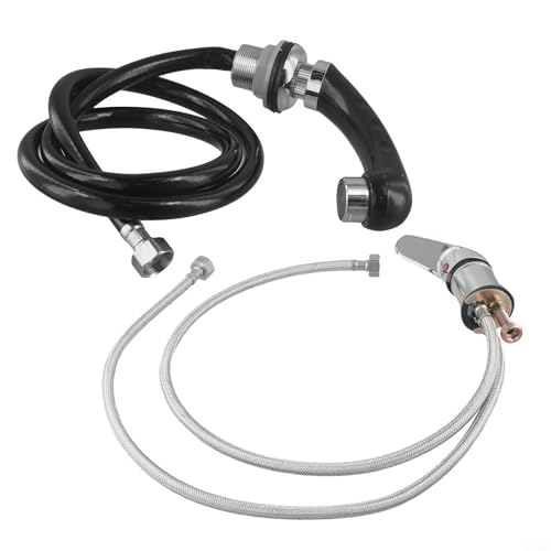 Chrome Single Handle Mixer Tap with Pull-Out Hand Showers, f