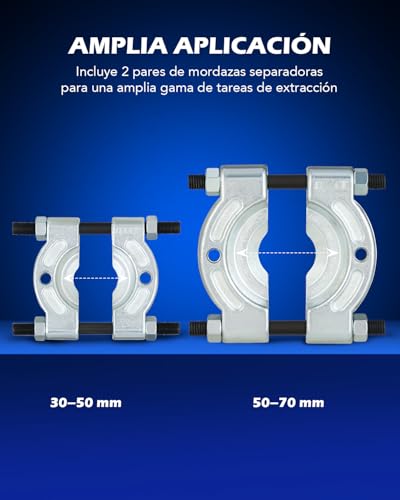 Extractor de rodamientos contra componentes atascados en bujes, engranajes y poleas de motor 4