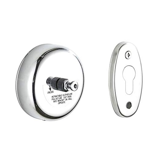 KUNGYO Uittrekbare waslijn, wandwaslijn, afneembaar, voor binnen, hotel, badkamer, waslijn, 3 meter (zilver)