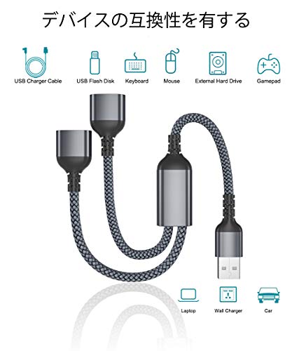 Basesailor USBスプリッタYケーブル 0.3M