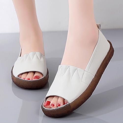 Sandales vintage bout ouvert confortables et légères en 38