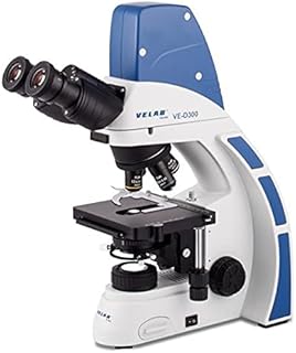 VELAB Digital Biological Binocular Microscope w/Plan Achromatic Objectives