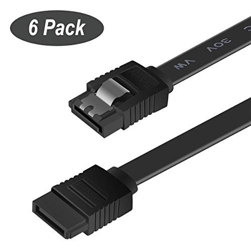 BENFEI SATA Cable III, 6 Pack SATA Cable III 6Gbps Straight HDD SDD