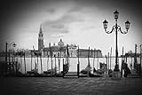 Pyramid America Venetian Ghosts Black and White Photo Venice Canals Waterways Gondola Architecture...