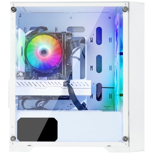 Image of Gaming Desktop PC, Intel 12th Gen up to 4.30 GHz, AMD Radeon RX 580 8G GDDR5, 16GB DDR5 4800 MHz RAM, 1TB M.2 NVME SSD, Windows 11 Pro, WiFi 6, Bluetooth 5.0, VR Ready, RGB Fans x4
