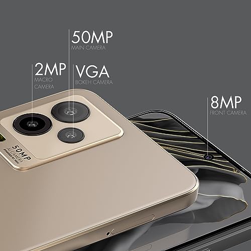 NUU A25 AMOLED 120Hz 6.7" Unlocked for T-Mobile, ATT, Cricket, Mint, Ultra, Metro, Gaming Phones, Octa-Core Helio G99, 4G/LTE Dual SIM, 6GB + 128GB 50MP Camera, Black, International Travel - Image 5